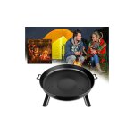 Brasero bol de feu Ø80cm foyer rond avec housse de protection imperméable multifonctionnel métal fire ... Brasero bol de feu Ø80cm foyer rond avec housse de protection imperméable multifonctionnel métal fire ...