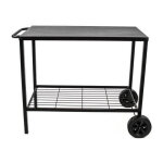 Brasero - chariot pour plancha - acier - 85 cm