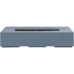 Beliani - brasero de jardin � gaz gris fonc� rectangulaire au design moderne avec b�che de protection ...