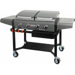 Brasero - plancha margaux gun metal sur chariot équipé - grill et plancha - 4 feux à gaz - jusqu'à 14 ... Brasero - plancha margaux gun metal sur chariot équipé - grill et plancha - 4 feux à gaz - jusqu'à 14 ...
