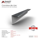 Bravo the smart solution - corni�re de rive - bac acier - t�le de couverture - toiture - coloris gris ...