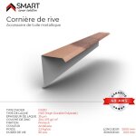 Bravo the smart solution - corni�re de rive - bac acier - t�le de couverture - toiture - coloris spanish ...