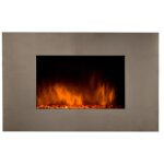 Chemin�e �lectrique design 2000w inox 90x50 cm