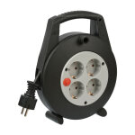 Vario line 4 prise ip20 enrouleur de c�ble h05vv - f3g15 avec c�ble de 5 m (noir) brennenstuhl 1092200 ...