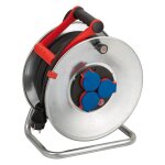 Enrouleur de cble garant s 50 m h05rr - f 3 x 1, 5 mm 290 mm 3 prises de courant avec contact de protection ...