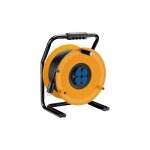 Brennenstuhl h. sas - enrouleur de cble maxi garant 4s  4 prises avec clapets ip44 50m - h07rn - f ...
