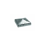 Chapeau poteau carr pyramide 12x12cm zingu  chaud