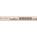 Bricoflor - frise murale cuisine beige & marron | frise papier peint motif écriture café | frise tapisserie ... Bricoflor - frise murale cuisine beige & marron | frise papier peint motif écriture café | frise tapisserie ...