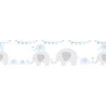 Bricoflor - frise murale pour d�corer une chambre de b�b� | frise murale pour enfant avec des �l�phants ...