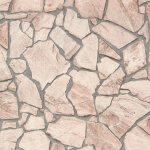 Bricoflor - papier peint fausse pierre beige | papier peint beige ros� | papier peint vinyle cuisine ...