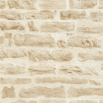 Bricoflor - papier peint moderne chambre d'ado | papier peint brique beige clair | tapisserie tendance ...