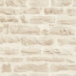 Bricoflor - papier peint moderne effet briques apparentes | papier peint brique beige | tapisserie entr�e, ...