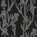Bricoflor - papiers peints modernes | papier peint intiss� �l�gant style floral | tapisserie noir et ...
