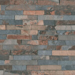 Bricoflor - papier peint tendance imitation pierre pour chambre d'enfant | papier peint pierre trompe ...