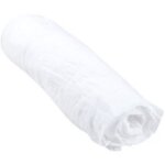 Bricoline - drap housse en gaze de coton - blanc - l 70 x l 140 cm - livraison gratuite