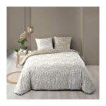 Bricoline - housse de couette r�versible 260 x 240 cm coton 57 fils malia