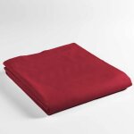 Bricoline - promo linge - drap plat lina - 100% coton - certifi oeko - tex r - rouge - 290x180 cm