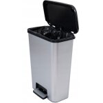 Bricoline - poubelle curver 50l � p�dale m�tallique