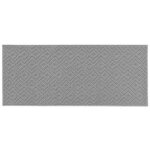 Bricoline - tapis anti d�rapant rectangle 50 x 120 cm bouclette losi gris