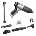Aspirateur auto portatif, moteur sans balais, 19000pa, type - c, 4000mah, version sans balais, gris argent, ...
