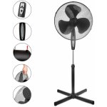 Briebe - fn122397 ventilateur sur pied silencieux, tlcommande, minuterie jusqu' 7, 5 heures 45w noir ...