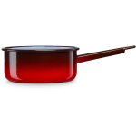 Briebe ignea casserole � lait, acier �maill� 12cm, bouilloire poign�e 0, 65l induction vintage rouge