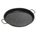 Briebe - pan46 po�le � paella valencienne �maill�e 46cm, acier �maill� antiadh�sif, 12 portions noir