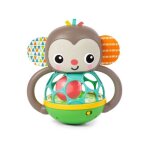Bright starts - jouet hochet musical et lumineux grab giggle monkey - avec oball attrape facile - 6 mois ... Bright starts - jouet hochet musical et lumineux grab giggle monkey - avec oball attrape facile - 6 mois ...