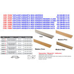 Brinox - solin inox pour moquette adh�rente en bois de h�tre 100 cmb8124 04