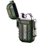 Briquet tanche extrieur coupe - vent briquet double arc briquets lectriques usb rechargeable - sans ...