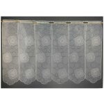 Brise bise en organza brod� cr�me cr�me 120x45 cm