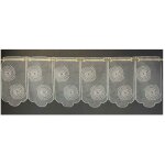 Brise bise en organza brod� cr�me cr�me 30x45 cm