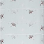 Brise bise en voile fantaisie brod� terracotta 60x120 cm