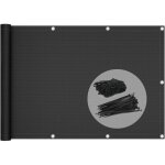 Brise vue pour balcon 100% hdpe 200g / m2 protection uv r�sistant aux d�chirures et au vent protection ...