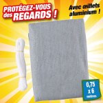 Outiror - brise - vue balcon hauteur 0, 75m x longueur 6m - coloris gris clair