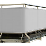 Brise vue pour balcon solvision pb2 pes 300x90cm gris - sol royal