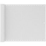 Brise vue �cran de balcon pour jardin, balcon, terrasse blanc 75x500 cm pehd 31984
