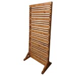 Brise - vue droit en bois lign z - ep6, 1 - 80 x h184, 5 cm