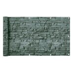 Brise vue jardin balcon en pvc 6 m optique d�ardoise / 90x600cm