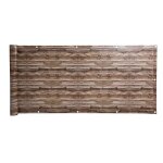 Estexo - brise vue jardin balcon en pvc 6 m optique de bois 2 / 75x600 cm