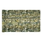 Brise vue jardin balcon en pvc 6 m optique de pierre / 75x600cm