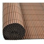 Brise vue de jardin balcon rsistant en pvc marron / 1, 80 x 3 m