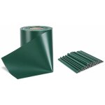 Toilinux - brise vue occultant clture en pvc 450 g / m - 70 m x 19 cm - 70 clips de montage