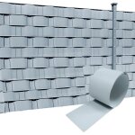 Brise vue en pvc dur 250 x 19 cm bandes 10x de confidentialit� anti - uv r�sistant pour cl�ture de jardin, ...