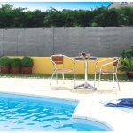 Nortene - brise vue tiss 95% occultant - gris - 2 x 10 m totaltex