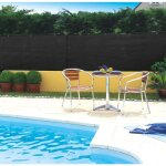 Nortene - brise vue tiss� 95% occultant - noir - 1 x 10 m totaltex