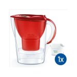 Brita - carafe filtrante marella rouge - capacité 2, 4l dont 1, 4l d'eau filtrée - 1 cartouche maxtra ... Brita - carafe filtrante marella rouge - capacité 2, 4l dont 1, 4l d'eau filtrée - 1 cartouche maxtra ...