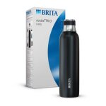 Bouteille brita pour sodatrio - acier inoxydable - 0, 65l - noire