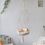 Hamac suspendu pour chat - lit pour chat d'intrieur nid de balanoire pour chat cadeaux pour les amoureux ...