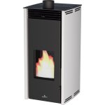 Pole  granules sans lectricit convection naturelle - bronpi free 6 kw blanc - sans socle en bois